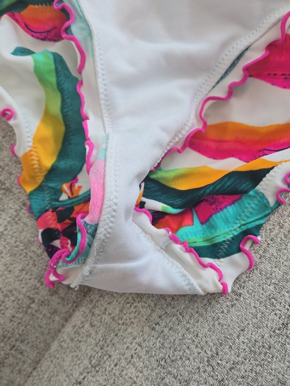 Hula Honey White Tropical Print Bikini - Picture 8 of 14